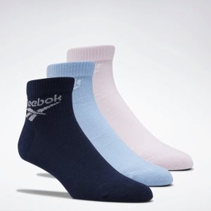 Reebok Classic Foundation Ankle Socken Damen - Navy/Blau/Rosa - DE 024-NXH